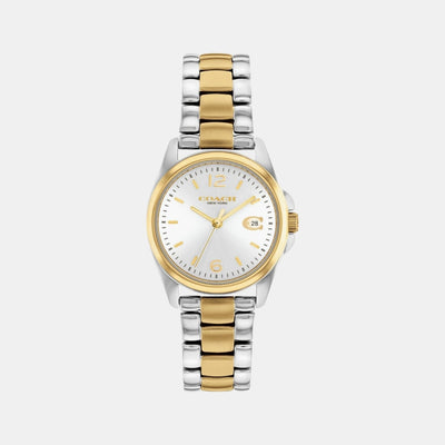Greyson Women Quartz Silver & White Dial Analog Stainless Steel Watch 14503909