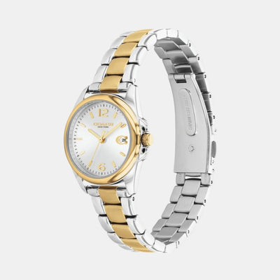 Greyson Women Quartz Silver & White Dial Analog Stainless Steel Watch 14503909