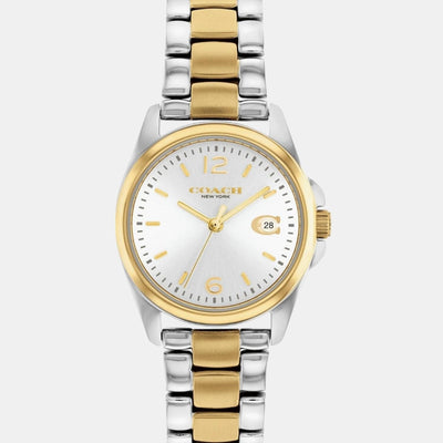 Greyson Women Quartz Silver & White Dial Analog Stainless Steel Watch 14503909