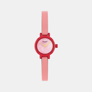 Gracie Women Quartz Pink Dial Analog Calf Watch 14503991