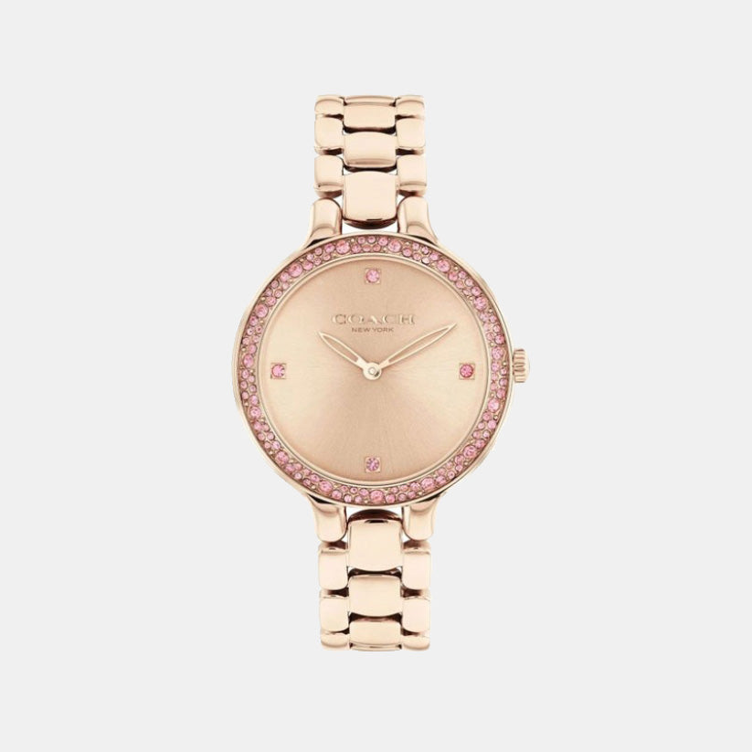 Chelsea Women Quartz Rose Gold Dial Analog Stainless Steel Watch 14504126