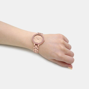 Chelsea Women Quartz Rose Gold Dial Analog Stainless Steel Watch 14504126