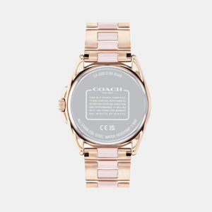 Greyson Women Quartz Pink Dial Analog Stainless Steel Watch 14504188
