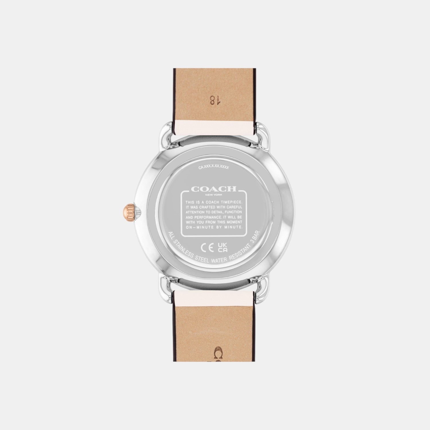Elliot Women Quartz Silver Dial Analog Leather Watch 14504200
