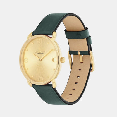 Elliot Women Quartz Gold Dial Analog Leather Watch 14504202