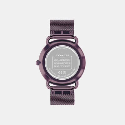 Elliot Women Quartz Purple Dial Analog Stainless Steel Watch 14504211