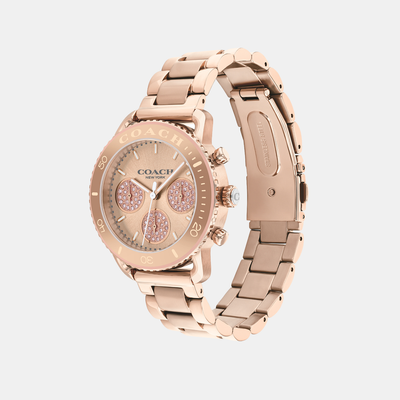 Cruiser Women Quartz Rose Gold Dial Chronograph Stainless Steel Watch 14504255