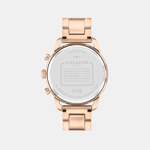 Cruiser Women Quartz Rose Gold Dial Chronograph Stainless Steel Watch 14504255