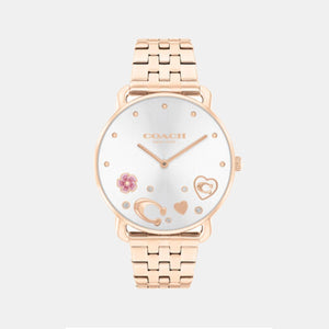 Elliot Women Quartz Silver White Dial Analog Stainless Steel Watch 14504285