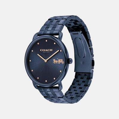 Elliot Women Quartz Blue Dial Analog Stainless Steel Watch 14504297