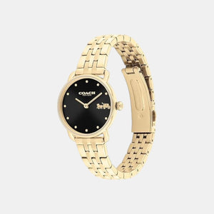 Elliot Women Quartz Black Dial Analog Stainless Steel Watch 14504302