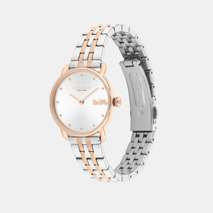 Elliot Women Quartz Silver Dial Analog Stainless Steel Watch 14504304