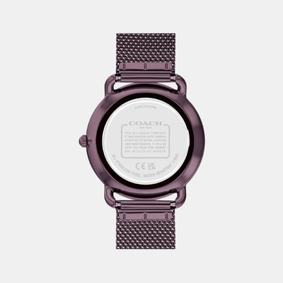 Elliot Women Quartz Purple Dial Analog Stainless Steel Watch 14504339