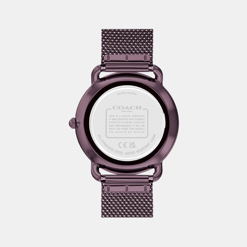 Elliot Women Quartz Purple Dial Analog Stainless Steel Watch 14504339