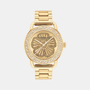 Cruiser Women Automatic Gold Dial Analog Stainless Steel Watch 14504368