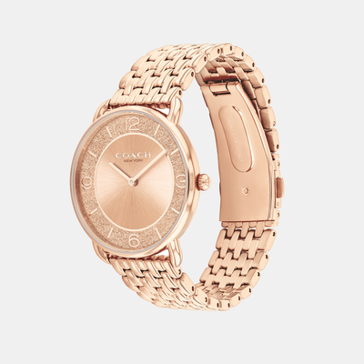 Elliot Women Quartz Rose Gold Dial Analog Stainless Steel Watch 14504375
