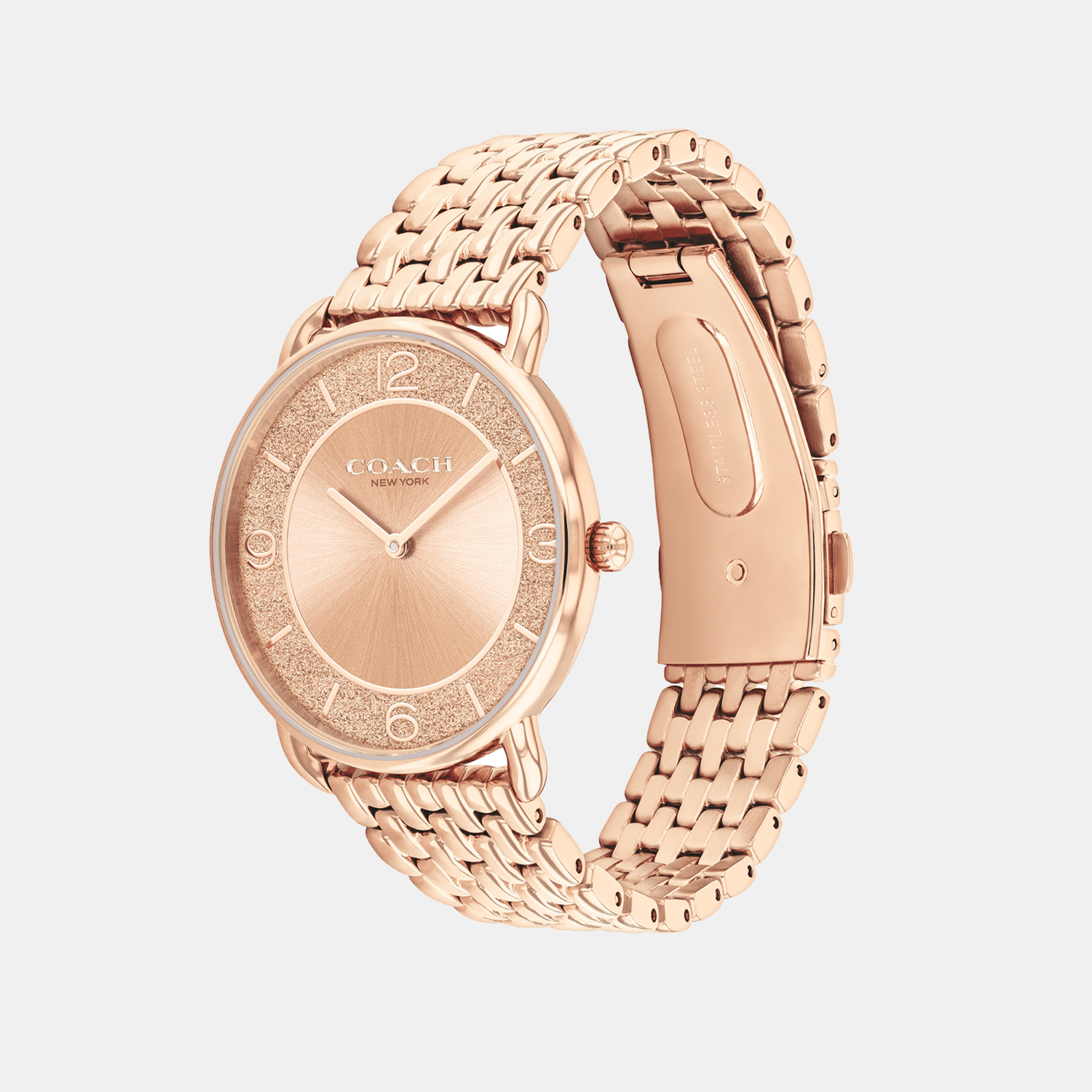 Elliot Women Quartz Rose Gold Dial Analog Stainless Steel Watch 14504375