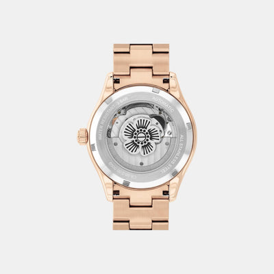 Brooks Women Automatic Pink Dial Analog Stainless Steel Watch 14504488