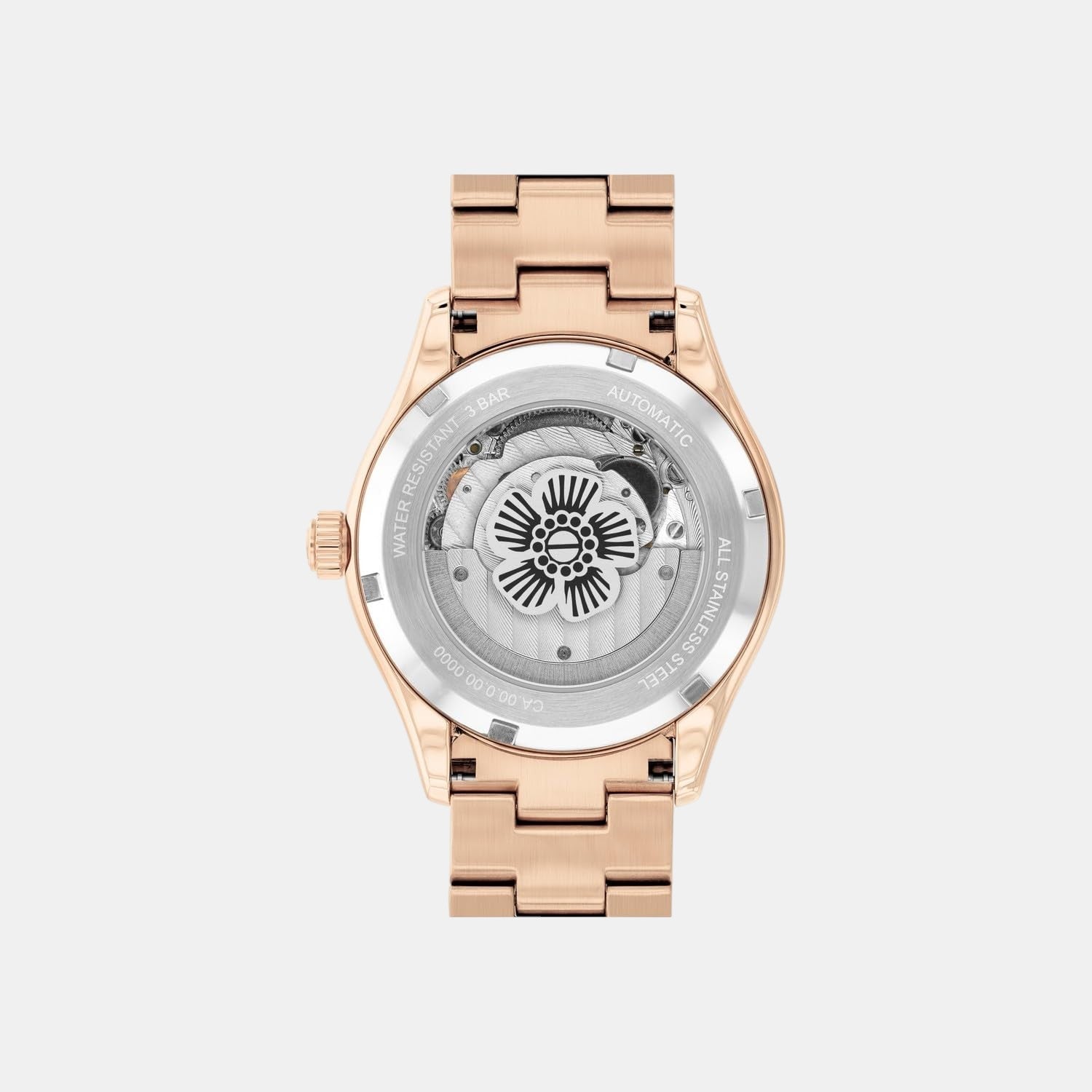 Brooks Women Automatic Pink Dial Analog Stainless Steel Watch 14504488