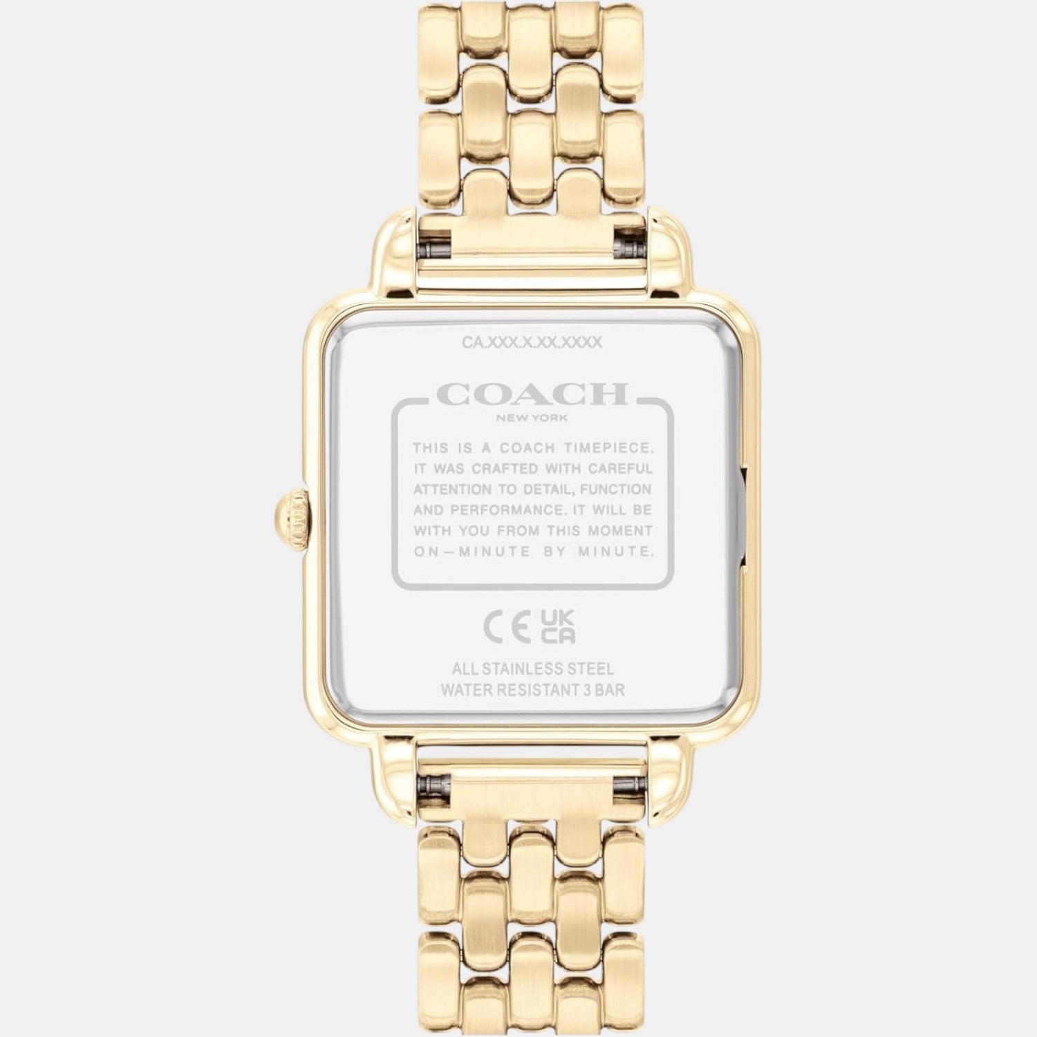 Cass Women Quartz Champagne Dial Analog Stainless Steel Watch 14504495
