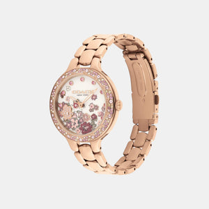 Chelsea Women Quartz Pink Dial Analog Stainless Steel Watch 14504498
