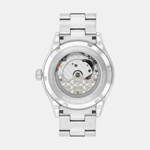 Brooks Women Automatic Lavender Dial Analog Stainless Steel Watch 14504522