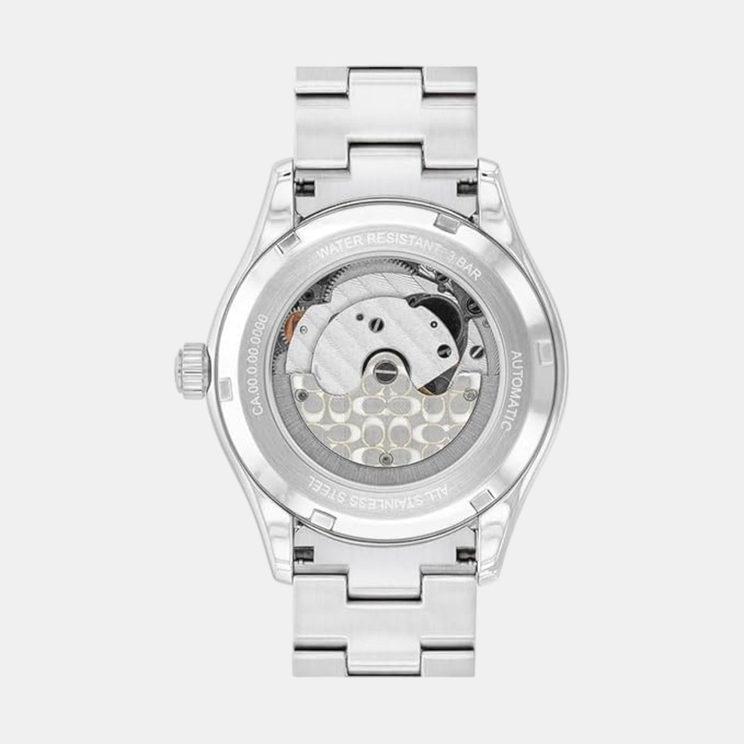 Brooks Women Automatic Lavender Dial Analog Stainless Steel Watch 14504522
