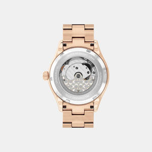 Brooks Women Automatic Light Pink Dial Analog Stainless Steel Watch 14504523