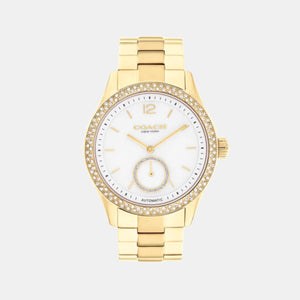 Brooks Women Automatic White Dial Analog Stainless Steel Watch 14504527
