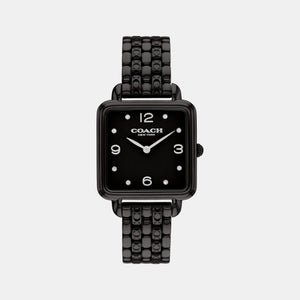 Cass Women Quartz Black Dial Analog Stainless Steel Watch 14504533