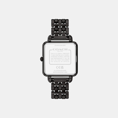 Cass Women Quartz Black Dial Analog Stainless Steel Watch 14504533