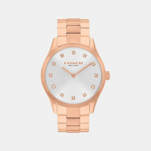 Brooks Women Quartz Silver & White Dial Analog Stainless Steel Watch 14504538