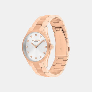 Brooks Women Quartz Silver & White Dial Analog Stainless Steel Watch 14504538