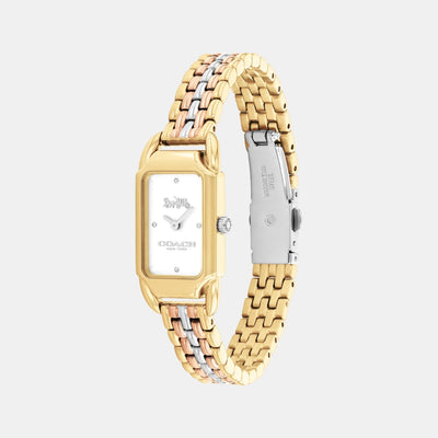 Cadie Women Quartz Silver White Dial Analog Stainless Steel Watch 14504550