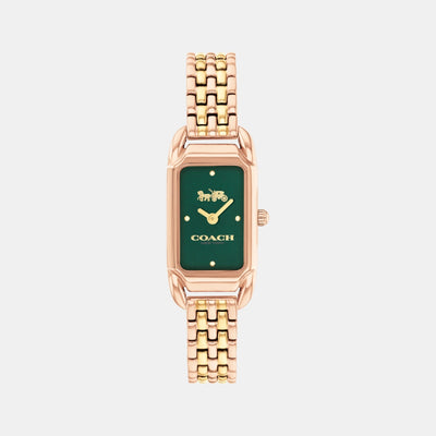 Cadie Women Quartz Green Dial Analog Stainless Steel Watch 14504551