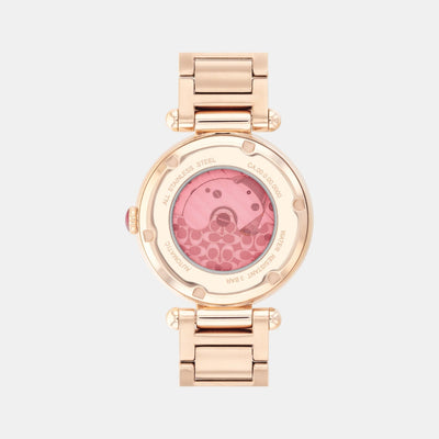 Cary Women Automatic Pink Dial Analog Stainless Steel Watch 14504581