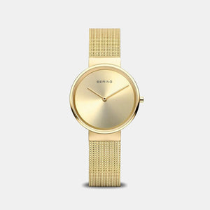 Classic Women Gold Dial Analog Stainless Steel Watch 14531-333