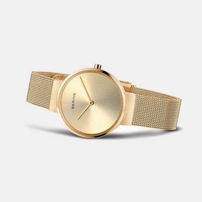 Classic Women Gold Dial Analog Stainless Steel Watch 14531-333