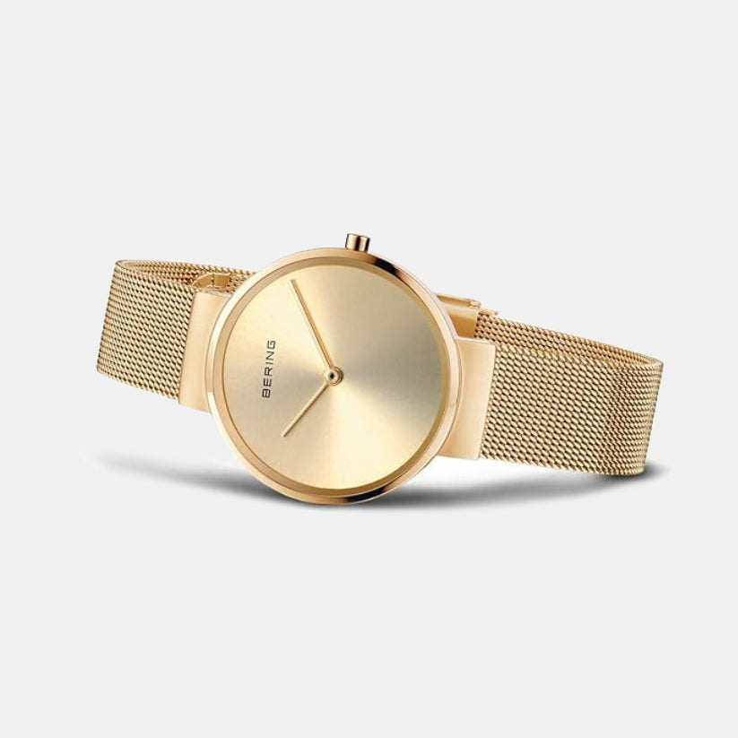 Classic Women Gold Dial Analog Stainless Steel Watch 14531-333