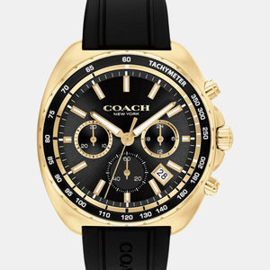 Charter Men Quartz Black Dial Chronograph Silicone Watch 14602708