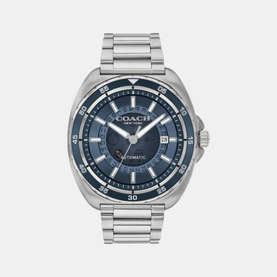 Charter Men Automatic Blue Dial Analog Stainless Steel Watch 14602711
