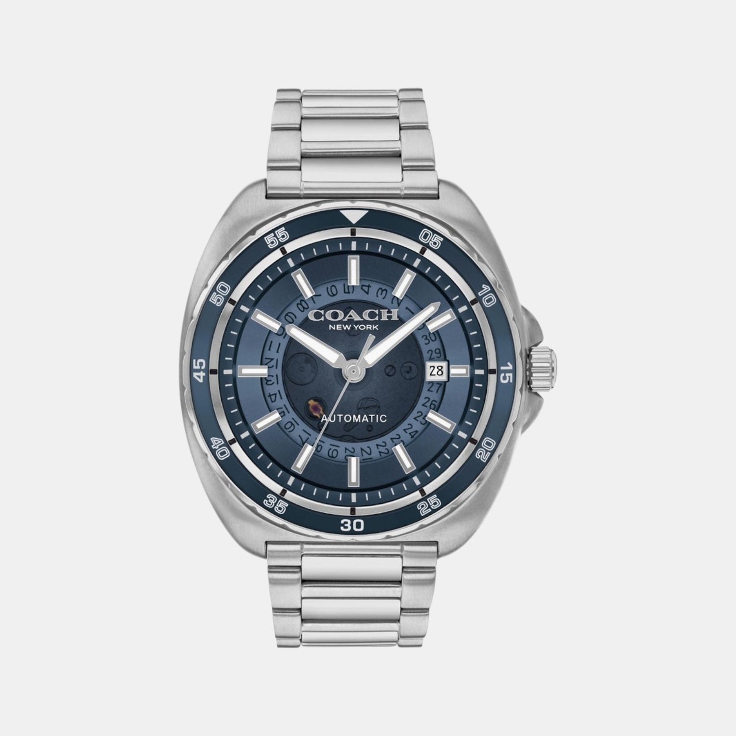 Charter Men Automatic Blue Dial Analog Stainless Steel Watch 14602711
