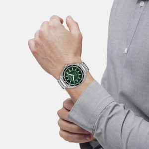 Charter Men Automatic Green Dial Analog Stainless Steel Watch 14602713