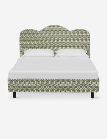 Olive Blockprint Floral