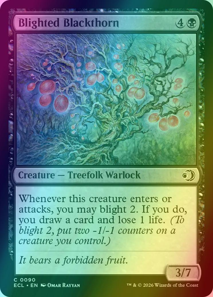 Blighted Blackthorn [90] [Lorwyn Eclipsed] [Foil]