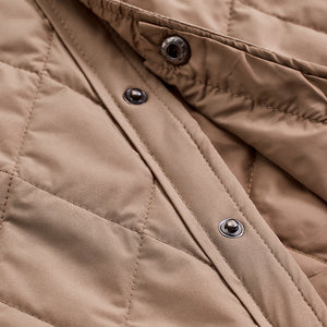 Beige Double Pocket Relaxed Fit Jacket