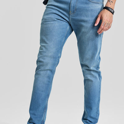 Blue Tapered Fit Jeans