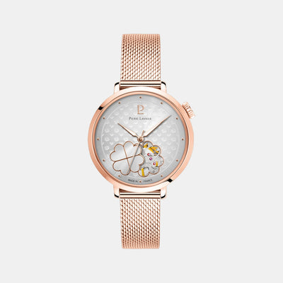 Esperance Women Automatic Silver Dial Analog Mesh Watch 147K928
