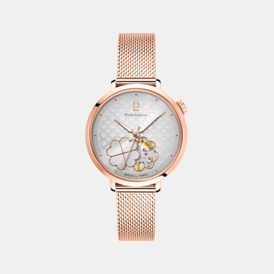 Esperance Women Automatic Silver Dial Analog Mesh Watch 147K928