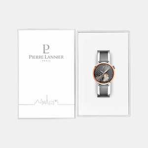 Esperance Women Automatic Grey Dial Analog Mesh Watch 147K939